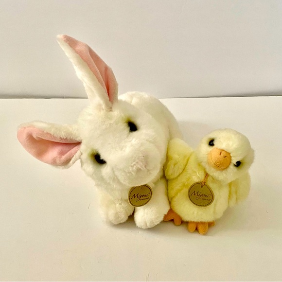 Miyoni by Aurora Bunny Rabbit Chick Easter Spring Plush - Picture 1 of 5
